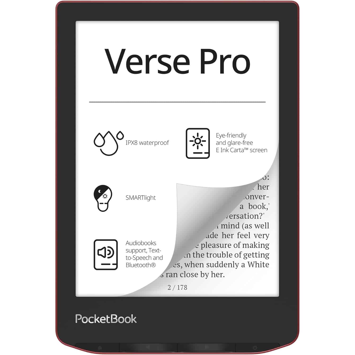 Generic Android e-reader — sub-300 PPI panel with overclaimed specs