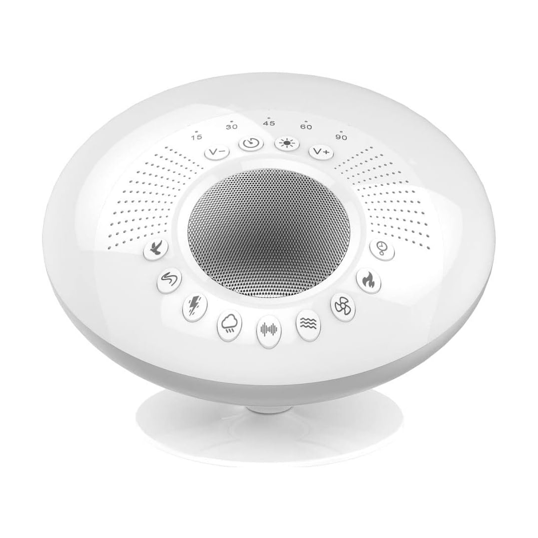 Big Red Rooster White Noise Machine — nursery-positioned travel unit