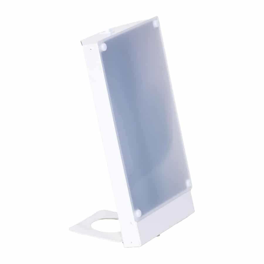 Lumenra SAD light therapy lamp — verified 10,000 lux at 16-inch desk distance