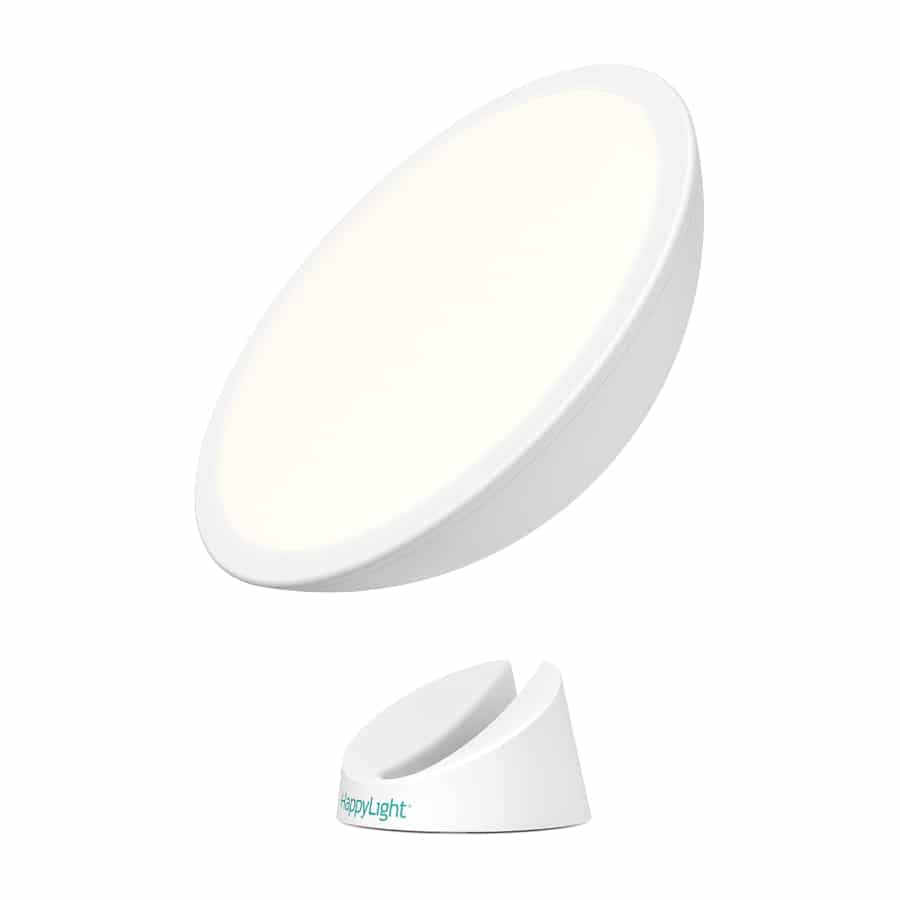 Lumenra SAD light therapy lamp — verified 10,000 lux at 16-inch desk distance