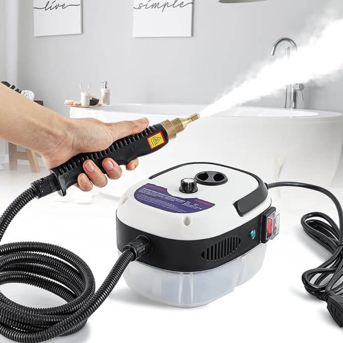 SteamSentry handheld steam disinfection cleaner — 229F in ten seconds