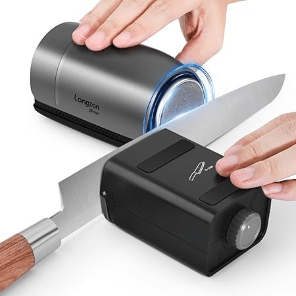 Lightweight Aluminum Sharpener — entry-tier rolling sharpener