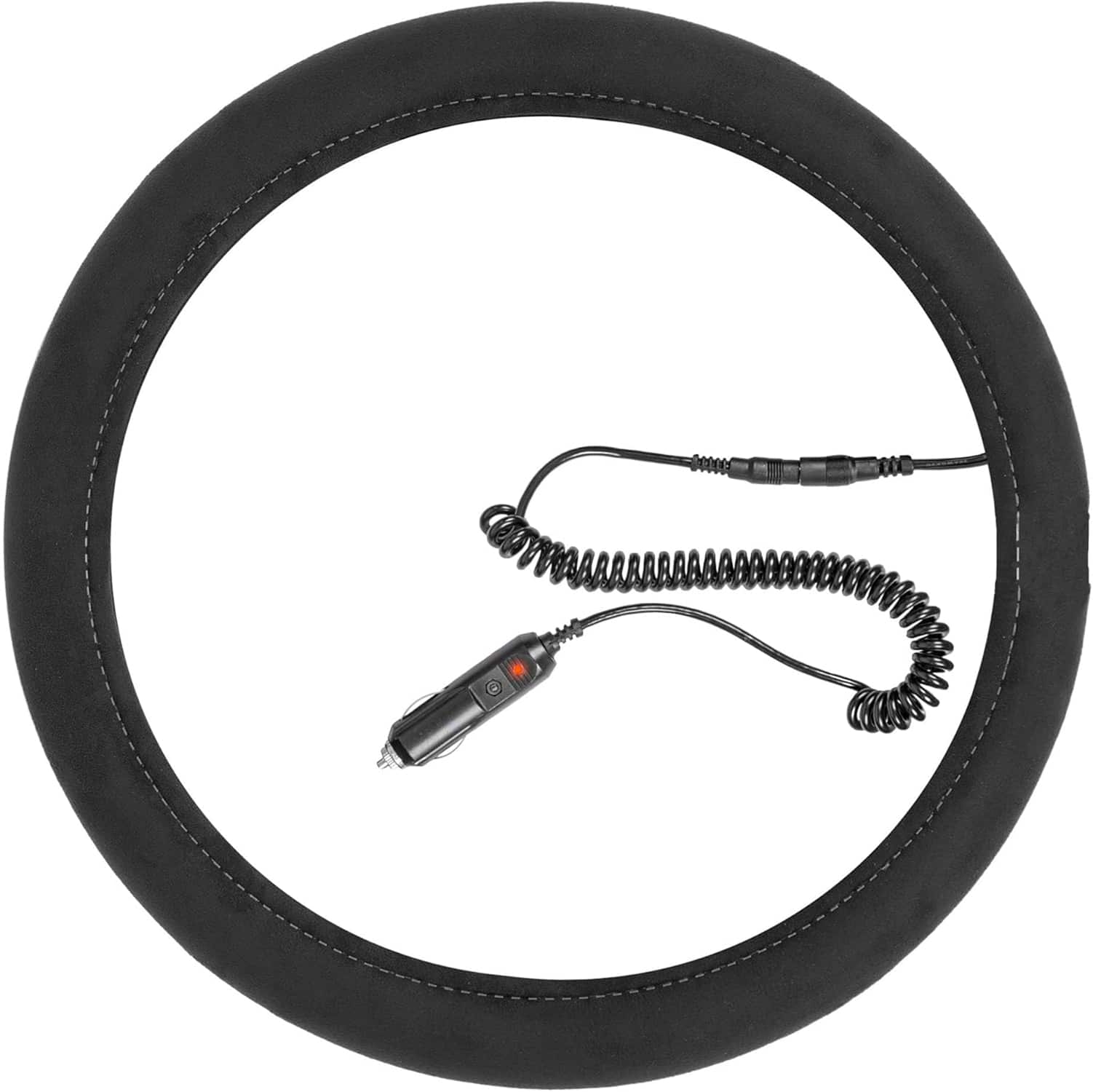 LinZong Wireless Silk-Cotton Heated Steering Wheel Cover